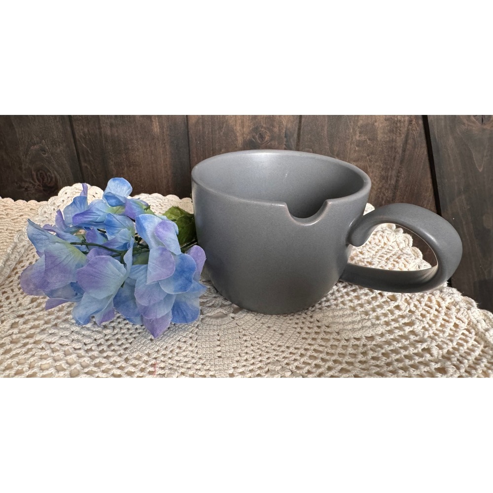 Crofton Large Gray Warming Pottery Mug 5" Diameter Soup‎ Coffee Gilmore Girls